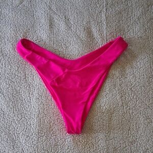 Zaful Vibrant Pink Bikini Bottom
